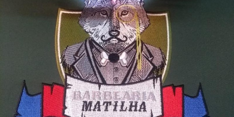 Bordado da Barbearia Matilha 