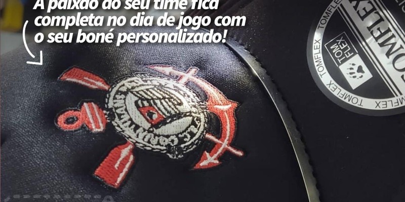 Personalize o seu boné , da forma que desejar melhor.