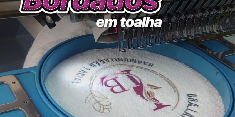 PERSONALIZAÇÃO DE BORDADOS EM TOALHA 