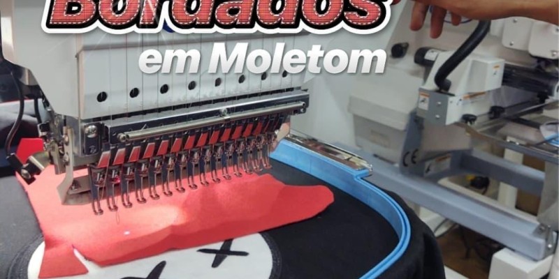 PERSONALIZAÇÃO DE BORDADOS EM MOLETOM