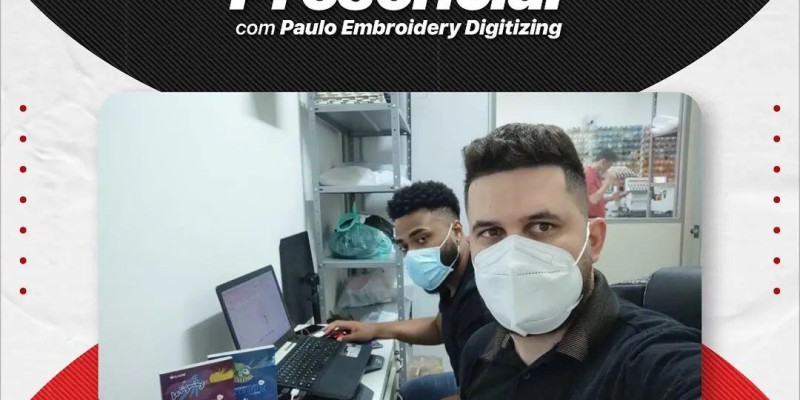 Treinamento presencial com Paulo Embrodery Digitizing 