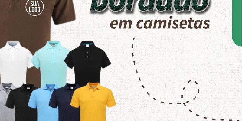 Bordado em camisetas 