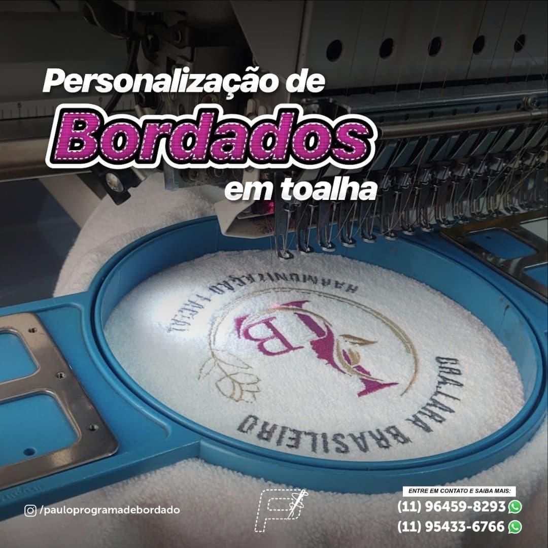 PERSONALIZAÇÃO DE BORDADOS EM TOALHA 