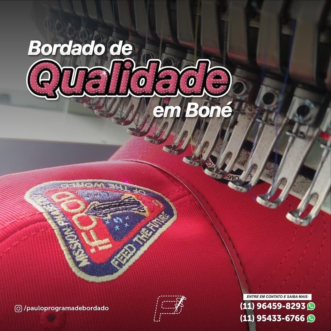 BORDADO DE QUALIDADE EM BONÉ 