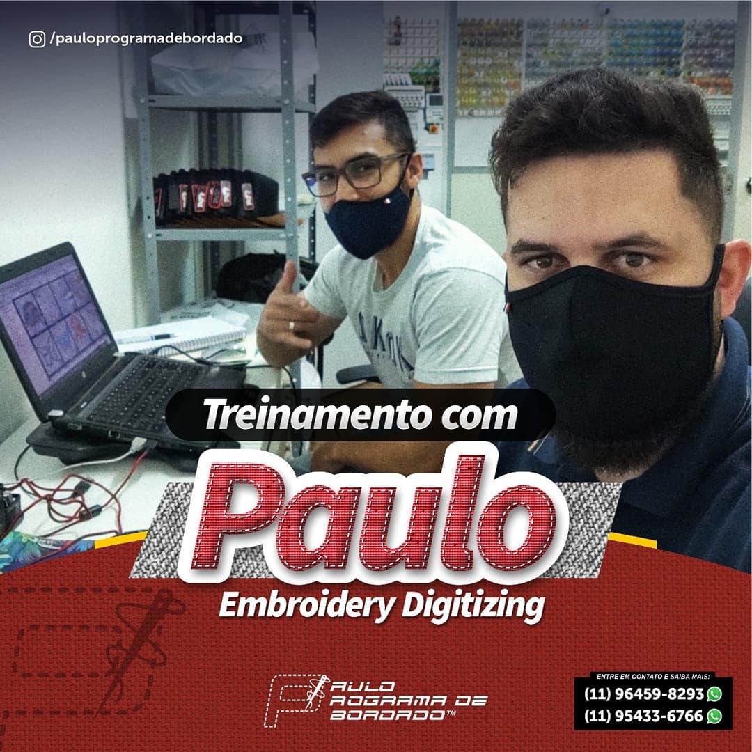 TREINAMENTO COM PAULO EMBROIDERY DIGITIZING