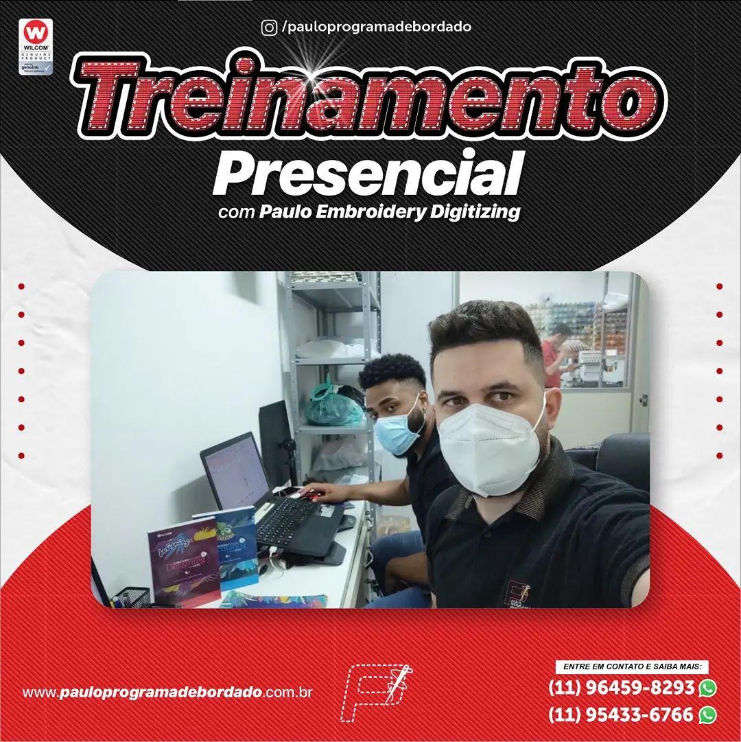 Treinamento presencial com Paulo Embrodery Digitizing 