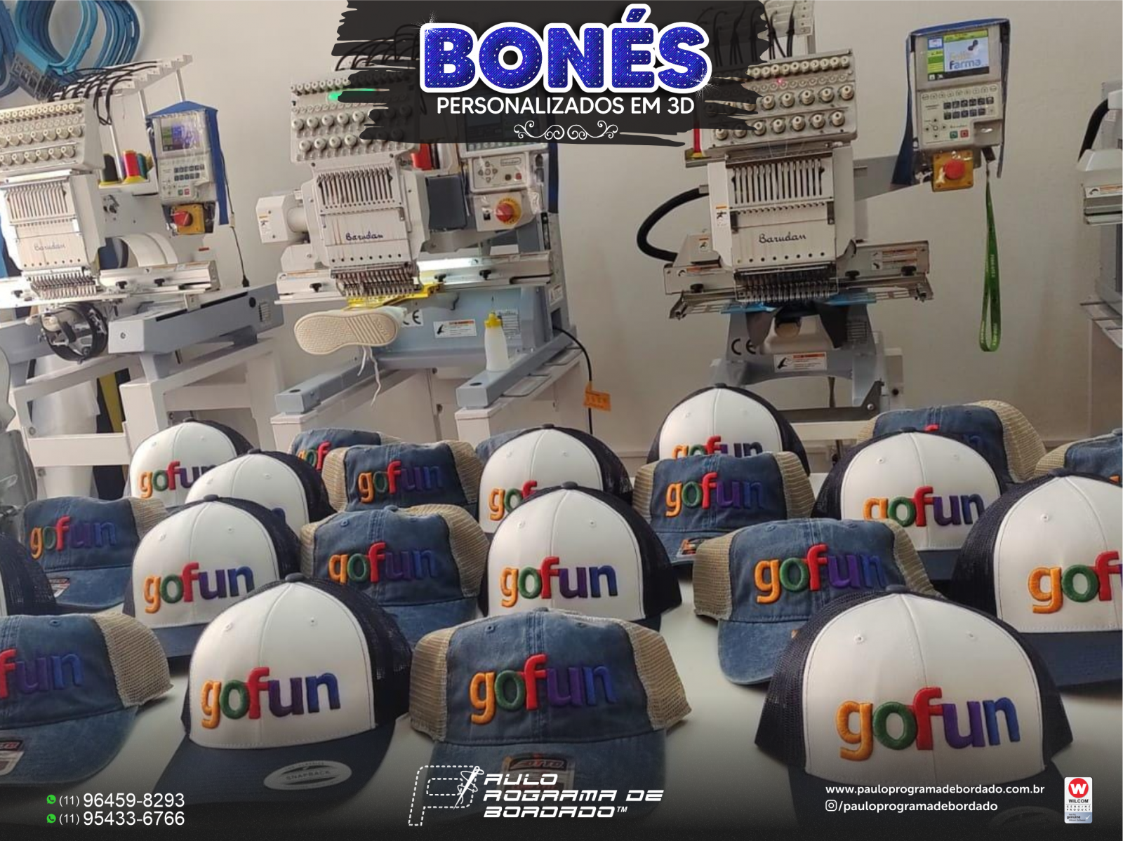 Bonés personalizados em 3D!