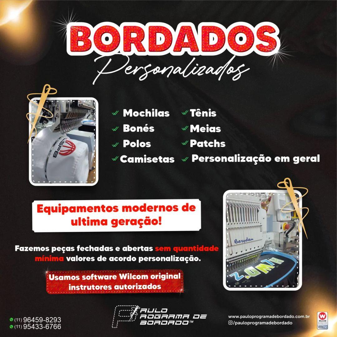 BORDADOS PERSONALIZADOS COM ALTO PADRÃO DE QUALIDADE!