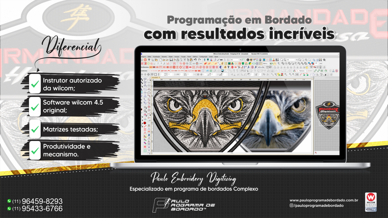 Programação em Bordado com resultados incríveis 