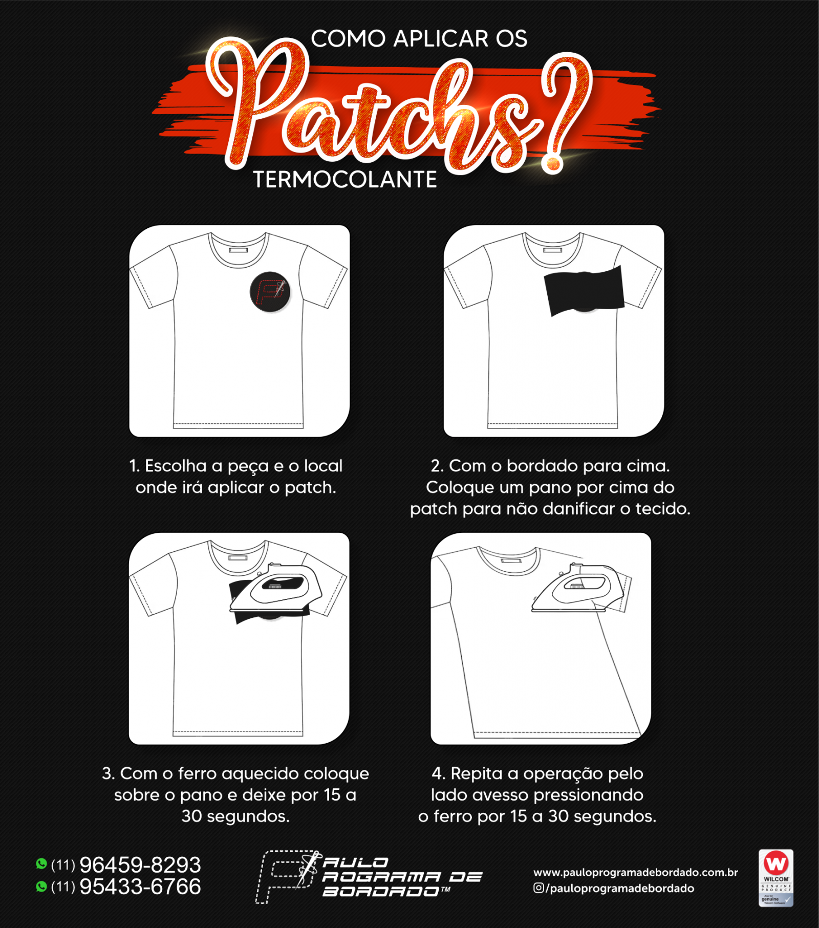 Como aplicar Patchs Termocolantes 