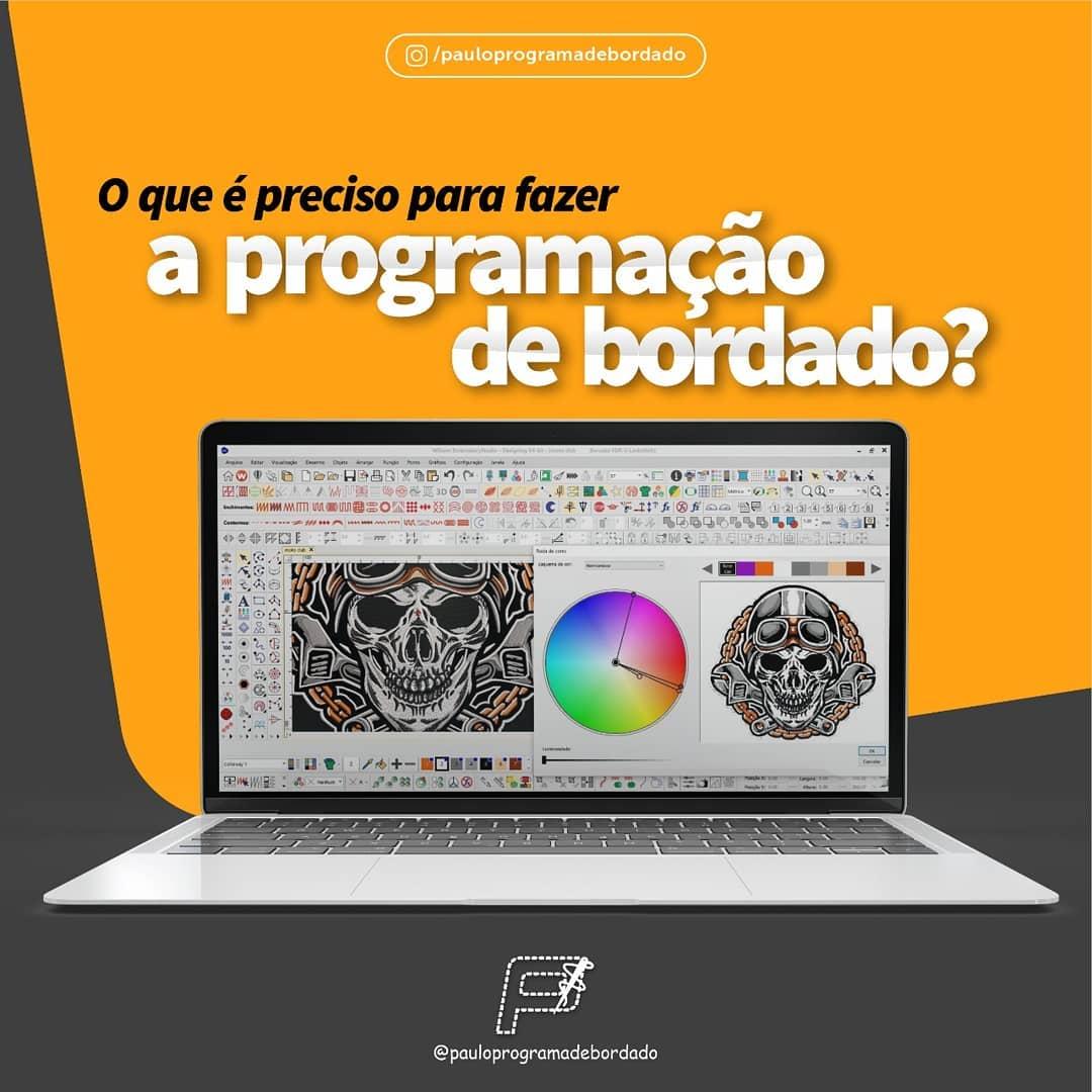 O que é preciso para fazer a programação de bordado? 