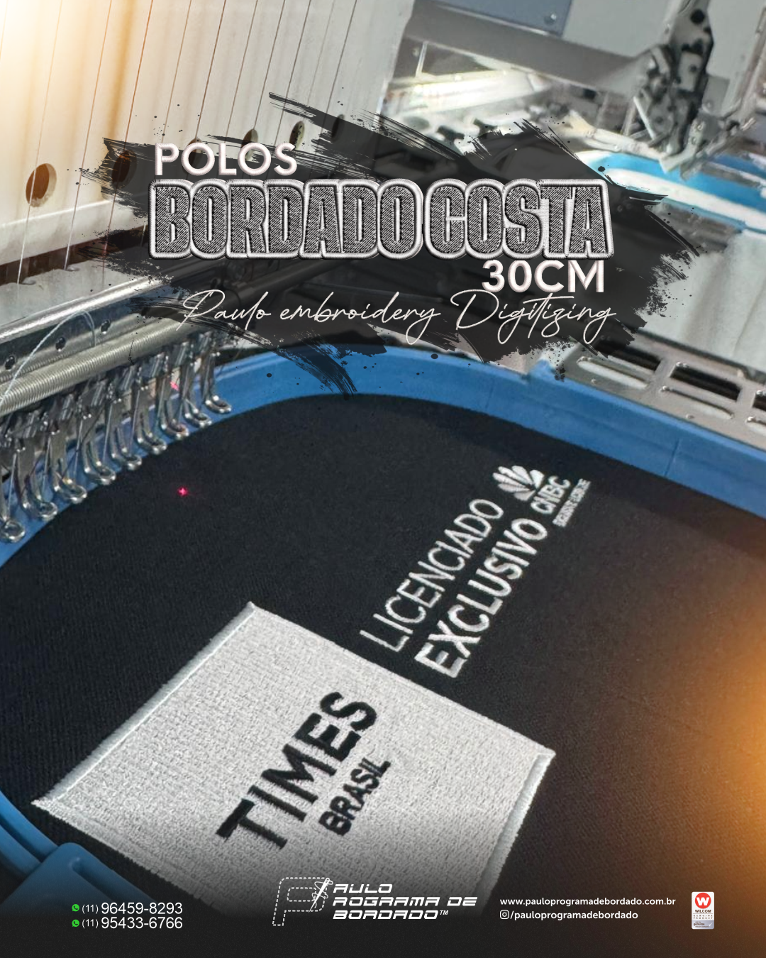 NÃO É SÓ UMA POLO. É A SUA MARCA BORDADA!